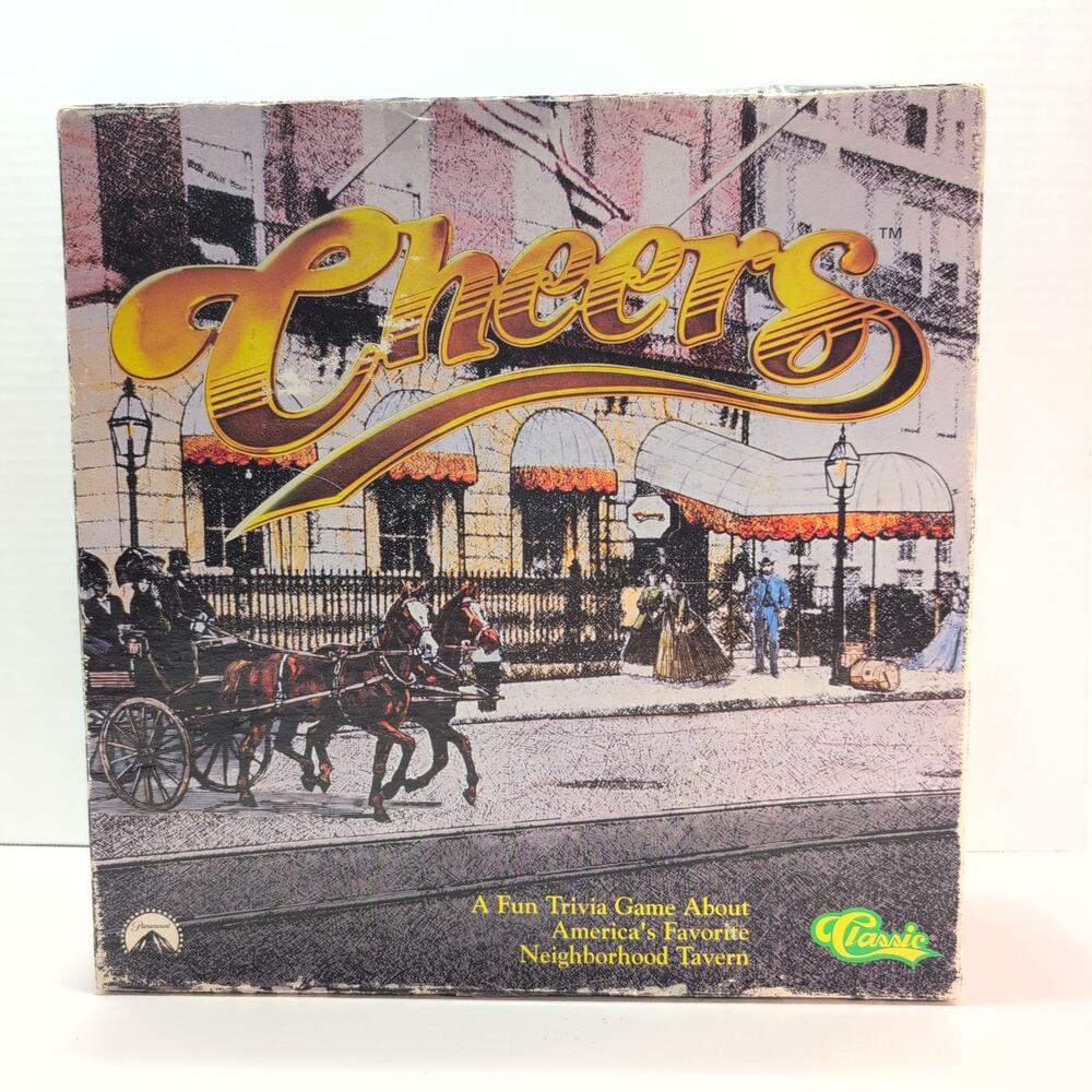 Vintage 1992 Cheers TV Show Trivia Board Game *Complete*